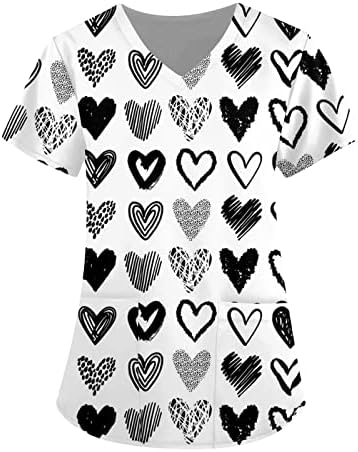 Bayan Yaz Üstleri Kadınlar için Sevgililer Gömlek Grafik Tees Moda Kıyafetler Onun için Sevgililer Günü Hediyeleri Moda Baskılı