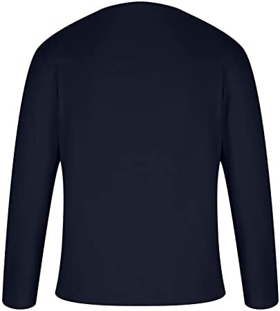 Erkekler için Tops Uzun Kollu T-Shirt Moda Düz Elbise Gömlek Spor Rahat V Yaka Spor Eğitimi Kazak Bluz