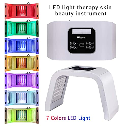 URYOUTH 7 renk LED yüz foton maskesi foton ışık cilt gençleştirme tedavisi yüz cilt bakımı makinesi (yeni sürüm)