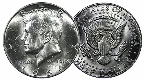 1964 Kennedy Gümüş Yarım Dolar-Parlak Dolaşımsız Yarım Dolar Parlak Dolaşımsız