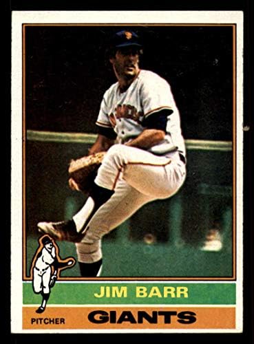 Beyzbol MLB 1976 Topps 308 Jim Barr ESKİ Mükemmel Devler