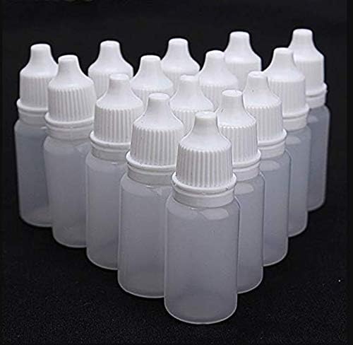 erıcotry 12 ADET Plastik Sıkılabilir Damlalık Şişeler Göz Sıvı Damlalık Konteyner Örnek Ambalaj Şişeleri döner kapaklı şişeler