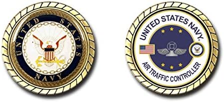 ABD Donanması Hava Trafik Kontrolörü Challenge Coin-Resmi Lisanslı