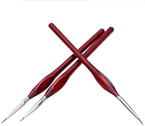 QJPAXL 3 adet / takım Boya Fırçası Minyatür Detay İnce Astar Tırnak Sanat Çizim Fırçaları Boyama Malzemeleri