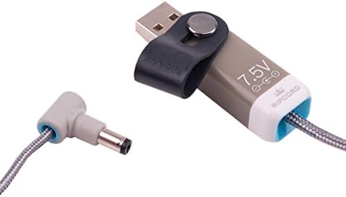 Ripcord USB'den DC'ye Güç Kablosu, 7,5 V, Merkez Pozitif, 2,1 mm x 5,5 mm uç, AA925MS