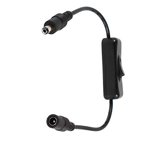 Aexit 5.5x2. 1mm DC Ses ve Video Aksesuarları Konektörü Anahtarı Kablosu Siyah Tek Renk Konnektörler ve Adaptörler LED