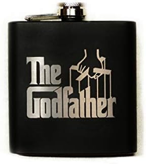 Godfather Film Paslanmaz Çelik Şişe Resmi Lisanslı Koleksiyon Premium Kazınmış Filmler Cam 6 Ons
