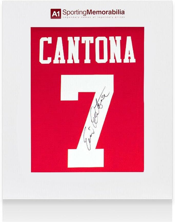 Eric Cantona İmzalı Manchester United Forması-2021-2022, Ev Sahibi, 7 Numara-Hediye B-İmzalı Futbol Formaları