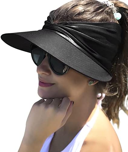 Güneş şapkası Kadın Güneş Plaj vizör kapağı UV Koruma Geniş Ağızlı Spor Plaj Golf Yürüyüş