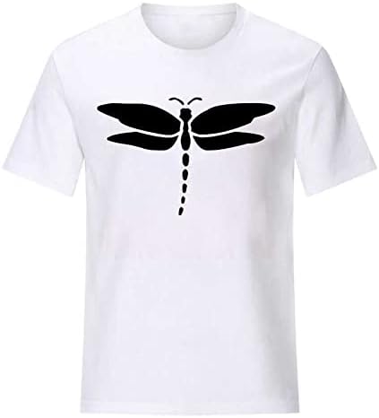 Yaz Üstleri Rahat Gevşek Fit Tee Gömlek Kısa Kollu Yaz T Shirt Üst Yusufçuk Moda İş Bluzlar Tops