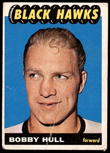 1965 Topps 59 Bobby Hull Chicago Blackhawks (Hokey Kartı) ADİL Blackhawks
