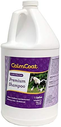 Köpekler, Kediler ve Atlar için Aloe Veralı Calm Coat Premium Şampuan-Bitkisel Özlerle Harmanlanmış ve Saçları Parlak bir
