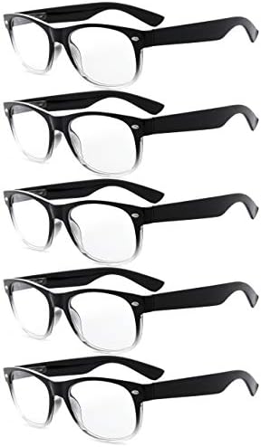 Eyekepper, Birlikte Verilen 5 Paket Klasik Okuma Gözlüklerinde ve 5 Paket Vintage Okuyucularda %10 Tasarruf Sağlar Siyah