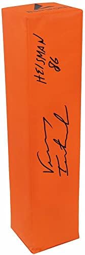 Vinny Testaverde, Heisman'86 ile BSN Orange Endzone Futbol Pilonunu İmzaladı - İmzalı Futbol Topları