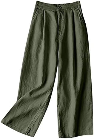 MIASHUI Bayan Pantolon Takım Elbise Rahat kalem pantolon Cep Elastik Nefes Pantolon Gevşek Pamuklu gündelik kadın pantolonları