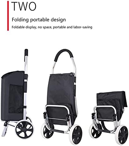 Alışveriş Sepeti Katlanır Alışveriş Sepeti Taşınabilir Alışveriş Arabası Tırmanma Merdivenleri Arabası Römork Alüminyum Alaşımlı