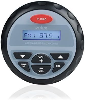 Su geçirmez Bluetooth Deniz Stereo Alıcısı ile MP3 Çalar AM FM Radyo ve USB Teknelerde Müzik Akışı için Golf Arabaları ATV