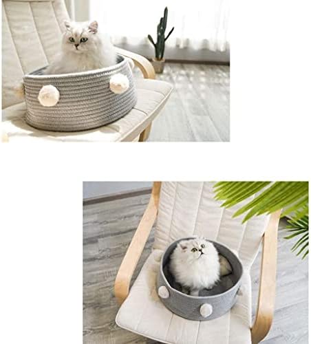 Pet Mat, Pet Yatak köpek yatağı Kedi Yatak Ponpon Pamuk Kedi Sepeti Pet Yatak Kedi Yuva Kış Sıcak Kedi Evi Pet Uyku Tulumu