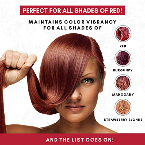 Renkle İşlenmiş Saçların Tüm Tonları için Zotos Quantum Perçinleme Kırmızılar Renk Yenileyici Şampuan ve Saç Kremi, Saç Rengini