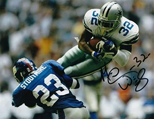Michael Wiley Dallas Cowboys Aksiyon İmzalı 8x10-İmzalı NFL Fotoğrafları