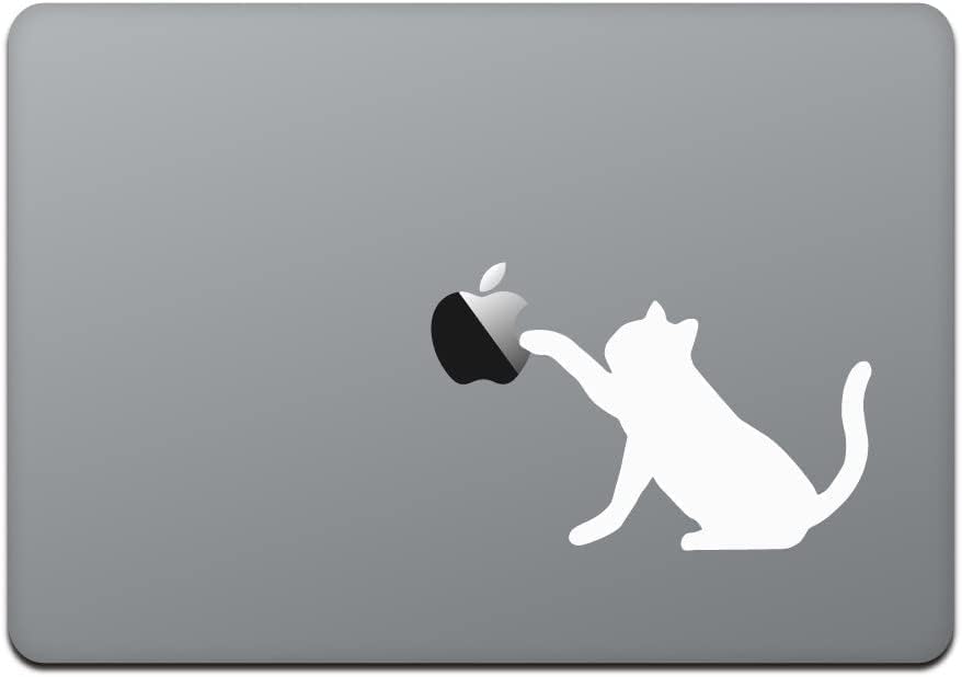 Tür Mağaza MacBook Pro 13/15 /12 MacBook çıkartması Sticker Kedi Siyah Kedi Beyaz M788-W