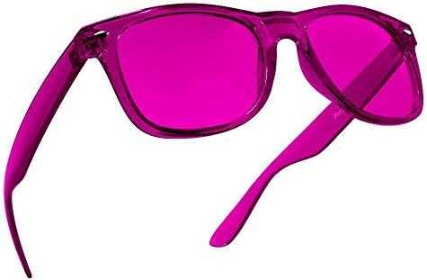 Mor Kanyon'dan Renk Terapisi Ruh Hali Gözlükleri (2'li Paket) - İndigo ve Macenta / ışık Terapisi Çakra Şifa Gözlükleri Renk