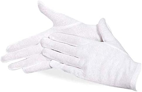 Beyaz Yumuşak Pamuklu Eldiven Taşıma Eldivenleri Kuru Eller, Fotoğraf, Sanat İşleme, Takı Gümüş Sikke Denetimleri, Kozmetik