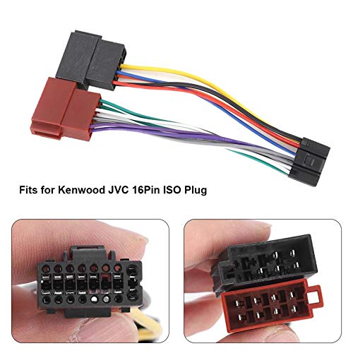 Strpump için Uyumlu Keenwood 16 Pin ISO araç DVD oynatıcı Radyo Stereo kablo konnektörü kablo demeti kablo demeti Kurşun