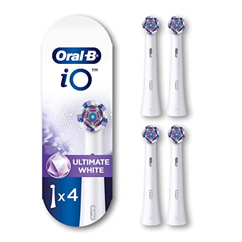 IO Serisi Ultimate Beyaz Yedek Fırça Kafası Oral-B ıO Serisi Elektrikli Diş Fırçaları, Beyaz, 4 Adet