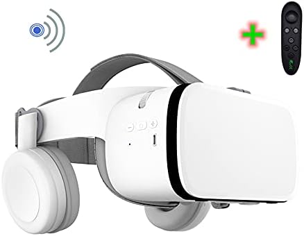 Telefon için 3D VR Kulaklık Sanal Gerçeklik VR, Kablosuz Bluetooth VR Kulaklık Kask Stereo 110°FOV,Android iOS iPhone için