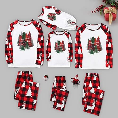 Noel Pazen Pijama Pantolon Aile Aile Eşleştirme Kıyafetler Ekose Eşleşen Aile Noel Pijama