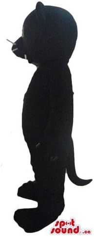 SPOTSOUND Hi Ce Siyah kedi Çizgi Film Karakteri Maskot ABD Kostüm süslü elbise