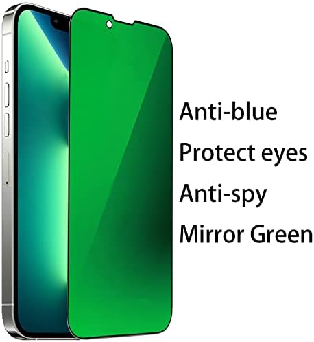 2 ADET Anti-Mavi Gizlilik Temperli Cam Ayna Casus Önleyici Ekran Koruyucu Gözetleme Önleyici Film iPhone 14 Plus /iPhone