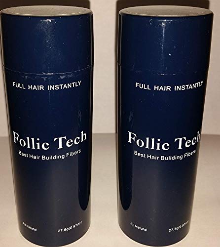 Follic Tech Siyah Saç Bina Lifleri 55g Toplam 2-27. 5 Gram Çalkalayıcı Şişeleri Bir Dolum Fiyatına