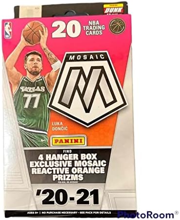 2021 Panini Mozaik Basketbol Kartları-4 Özel Mozaik Reaktif Turuncu Ödüllü Askı Kutusu (Kutu Başına 20 Kart) İmzaları, Çaylakları,