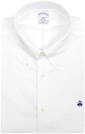 Brooks Brothers Mens Regent Fit Tüm Pamuk Orijinal Polo Düğme Aşağı Oxford Gömlek