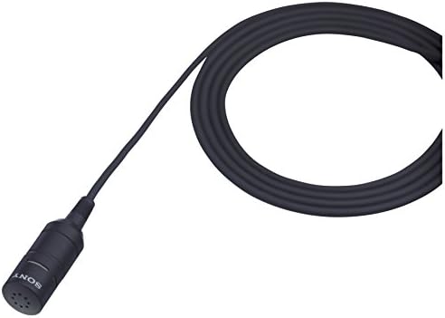 Sony ECM66B Elektret Kondenser Yaka Mikrofonu, Siyah