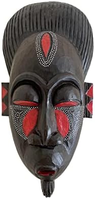 Afrika Maskesi Duvar asılı dekorlar İyi Şanslar Koruma Tiki Tribal Ahşap Maske