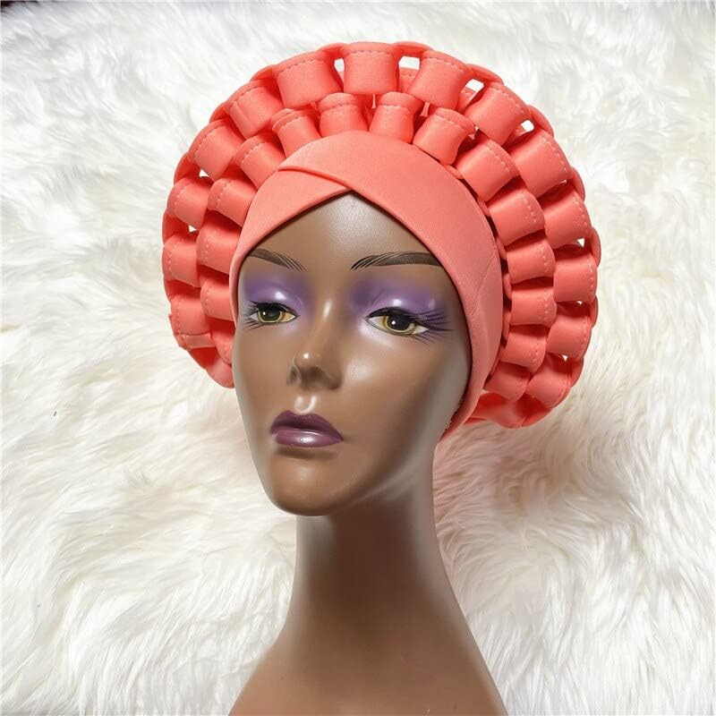 MSBRIC Tasarım otomatik gele headtie Türban Afrika Kadınlar için Büyük Kap womenAfrican Şapkalar Nijeryalı Türban Gele otomatik