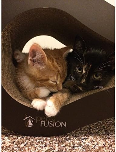PetFusion Ultimate Kedi Tırmalama Salonu, Birden Fazla Renkte Tersinir Sonsuzluk Tırmalama Makinesi. Geri Dönüştürülmüş Oluklu