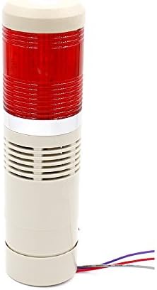 Baomaın endüstriyel sinyal ışığı Sütun LED Alarm yuvarlak kule gösterge ışığı sürekli ışık uyarı ışığı Buzzer kırmızı DC