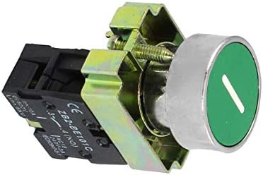 Aexit 22mm 1 Anahtarları YOK N / O Yeşil İşareti Anlık basmalı düğme anahtarı 600V Buton Anahtarları 10A ZB2-BA3311