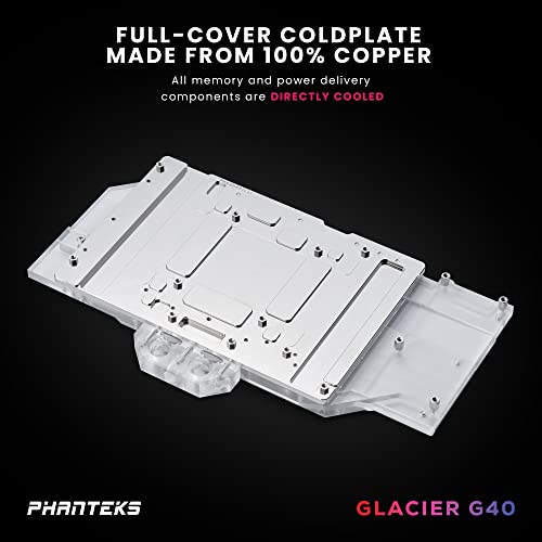 Phanteks (PH-GB4090MS) Glacier G4090 MSI SUPRİM (X) / Gaming (X) için MSI Su Bloğu Paketi Trio RTX 4090, Nikel Kaplama Bakır