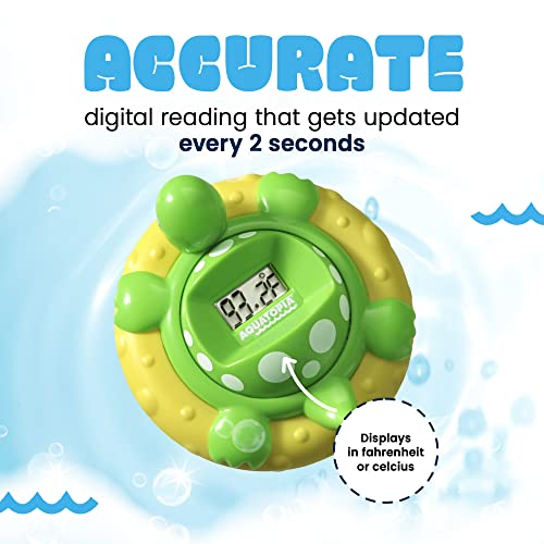 Aquatopia-Dijital Sesli Alarmlı Bebek Banyo Termometresi Yüzen Oyuncak, Banyo Sıcaklığı için Bebek Su Termometresi, Sevimli