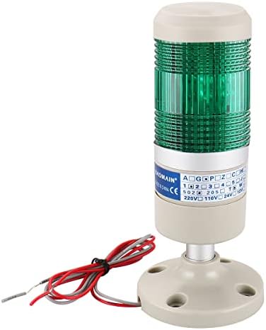 Baomaın endüstriyel sinyal ışığı yeşil AC 110V Sütun LED Alarm yuvarlak kule gösterge ışığı sürekli ışık LGP-502T uyarı ışığı