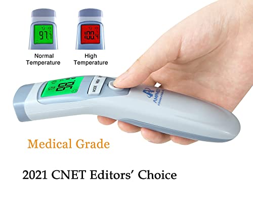 Amplim 4-Pack Hastane ve Tıbbi Sınıf Temassız Dijital Kızılötesi alın termometresi Bebekler, Çocuklar ve Yetişkinler için.