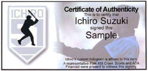 Ichiro Suzuki İmzalı Resmi MLB Beyzbol Seattle Mariners IS Holo SKU 210190-İmzalı Beyzbol Topları