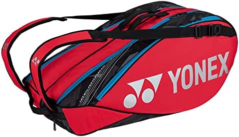 YONEX Çantası 92226 (Tango Kırmızı) (6 Paket) Pro Tenis badminton raketi Çantası