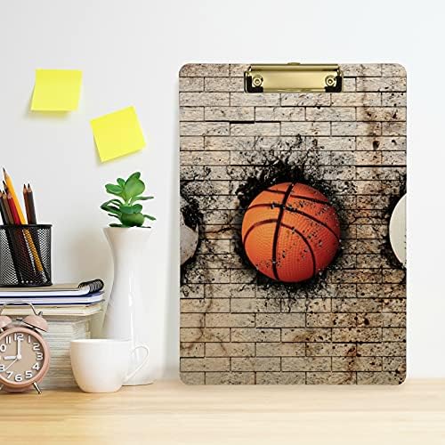 Basketbol Beyzbol Futbol Metal Klipsli Plastik Panolar Mektup Boyutu Pano Asılı Dekoratif Hemşirelik Sınıfı için Düşük Profilli