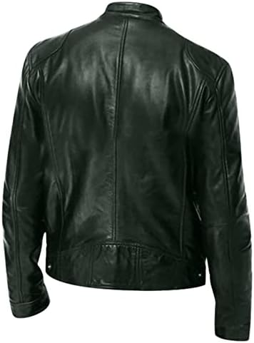 SAXIGOL Erkek Sevgililer Hediyeler 2023 Vintage Motosiklet Bombacı Suni Deri Ceket Üniforma, Artı Boyutu Palto Dış Giyim